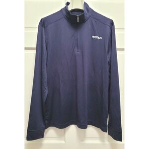 Port Authority K865 C-Free Snag-Proof 1/4 Zip Jacket w/ 'Politico' Logo - Blue M